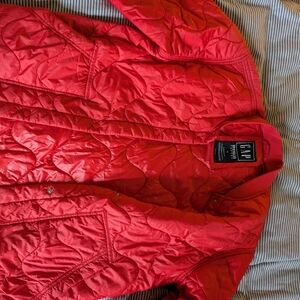 GAP Vibrant Red Upcycled Puffer Jacket